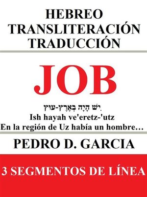 cover image of Job--Hebreo Transliteración Traducción